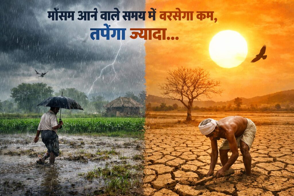 मौसम – तपेगा ज्यादा, बरसेगा कम: बदलते मानसून का संकेत