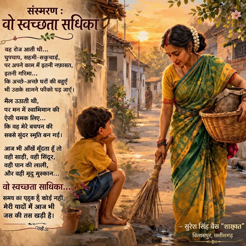 संस्मरण :: वो स्वच्छता साधिका…..